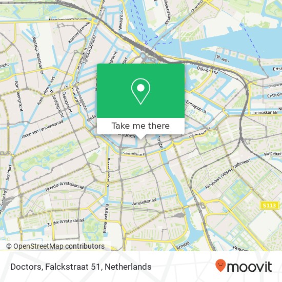 Doctors, Falckstraat 51 map