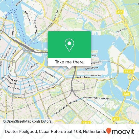 Doctor Feelgood, Czaar Peterstraat 108 Karte