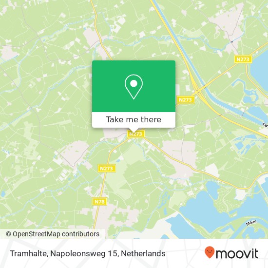 Tramhalte, Napoleonsweg 15 map