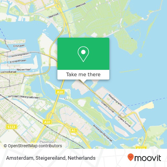 Amsterdam, Steigereiland map