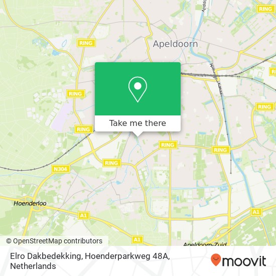 Elro Dakbedekking, Hoenderparkweg 48A Karte