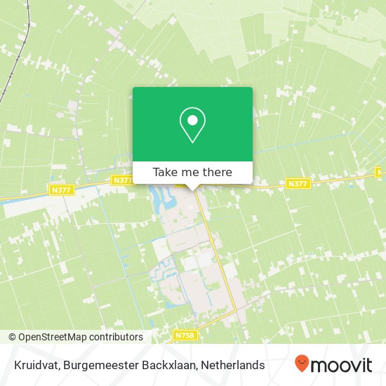 Kruidvat, Burgemeester Backxlaan map