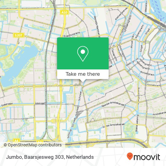 Jumbo, Baarsjesweg 303 map