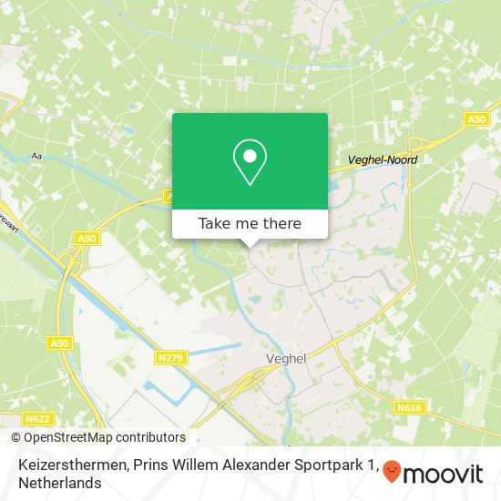 Keizersthermen, Prins Willem Alexander Sportpark 1 map