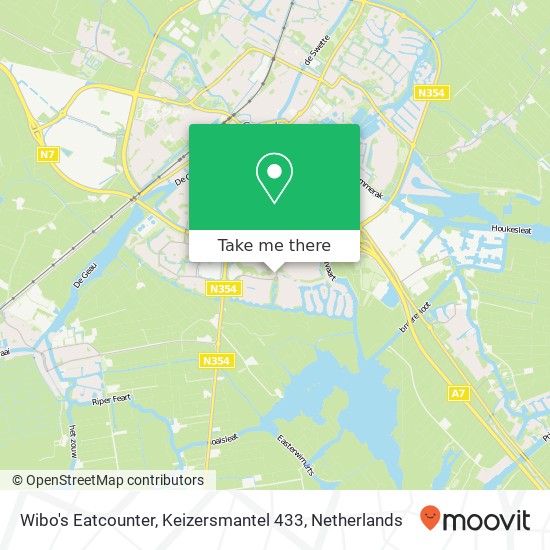 Wibo's Eatcounter, Keizersmantel 433 map