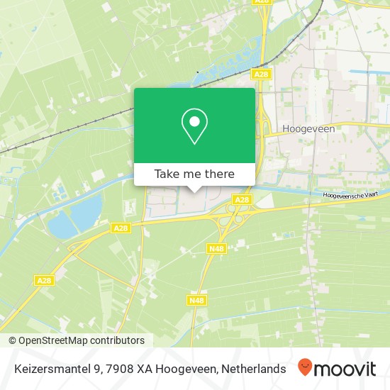 Keizersmantel 9, 7908 XA Hoogeveen map