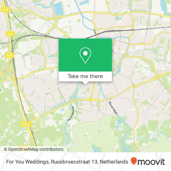 For You Weddings, Ruusbroecstraat 13 Karte