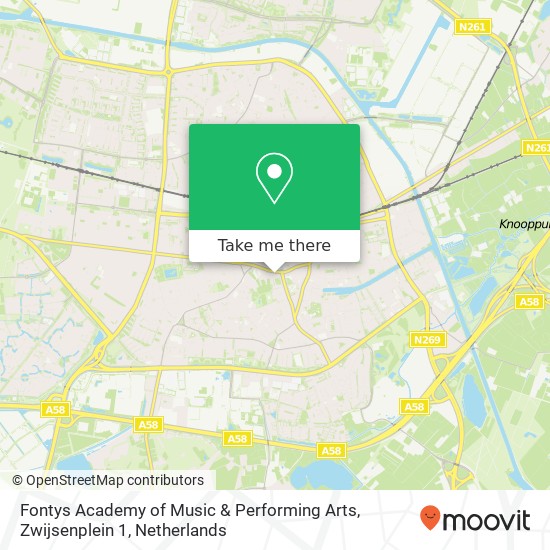 Fontys Academy of Music & Performing Arts, Zwijsenplein 1 Karte