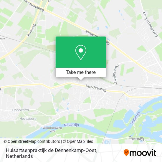 Huisartsenpraktijk de Dennenkamp-Oost map