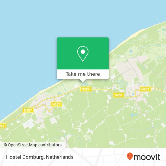 Hostel Domburg Karte