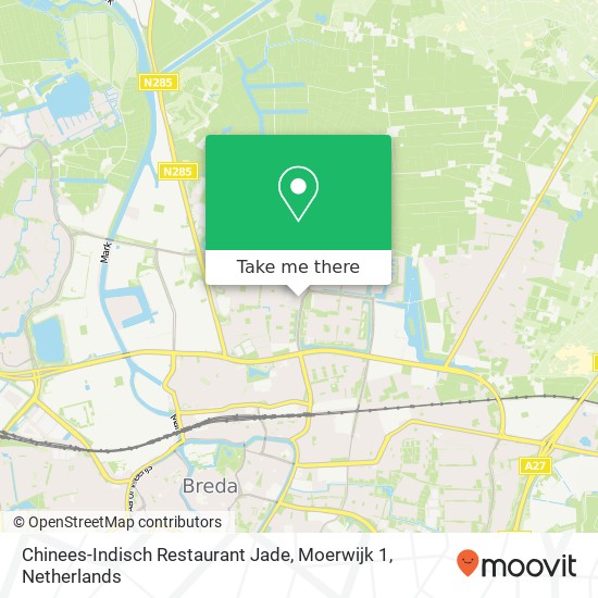 Chinees-Indisch Restaurant Jade, Moerwijk 1 map