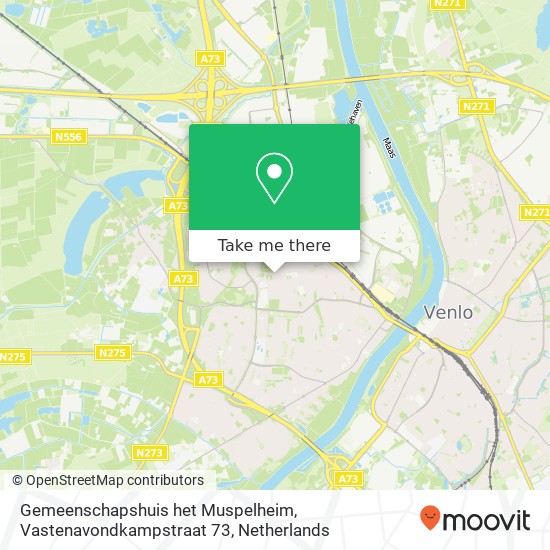 Gemeenschapshuis het Muspelheim, Vastenavondkampstraat 73 map