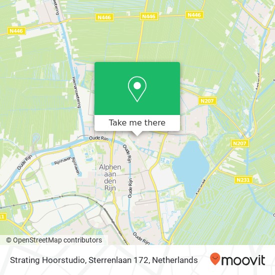 Strating Hoorstudio, Sterrenlaan 172 map