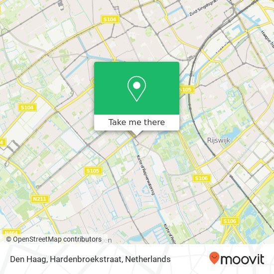 Den Haag, Hardenbroekstraat map