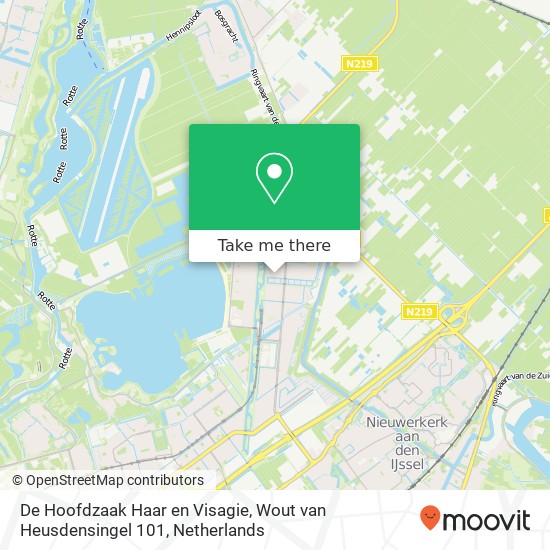 De Hoofdzaak Haar en Visagie, Wout van Heusdensingel 101 map