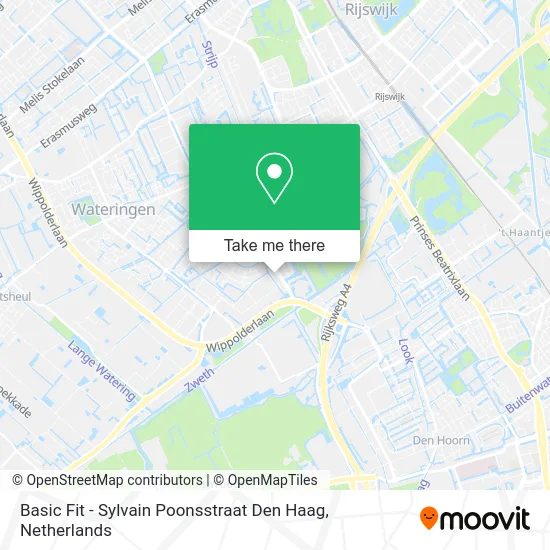 Basic Fit - Sylvain Poonsstraat Den Haag map