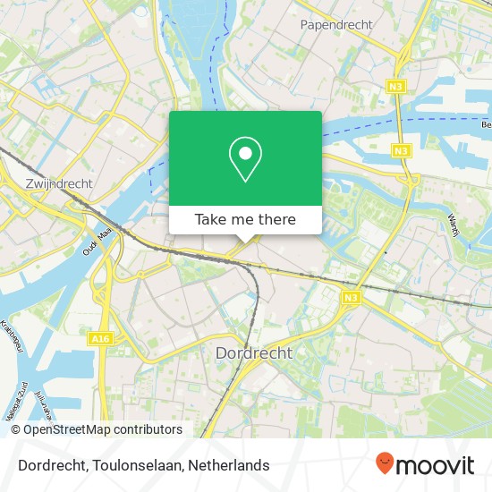 Dordrecht, Toulonselaan map