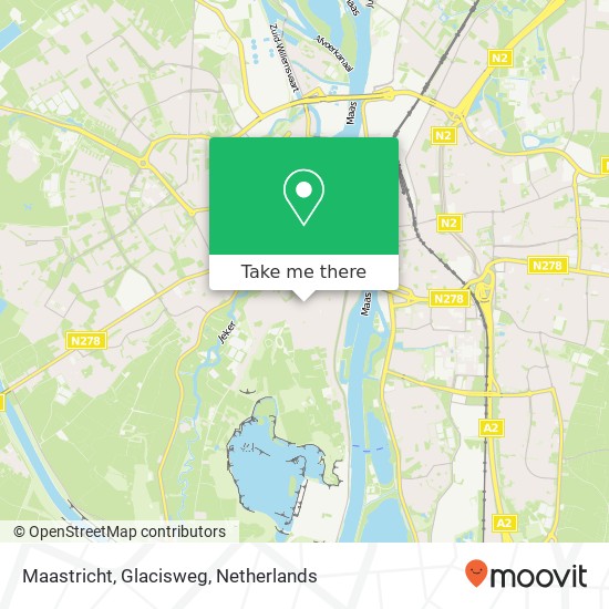 Maastricht, Glacisweg map