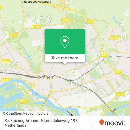 Kickboxing Arnhem, Klarendalseweg 193 Karte