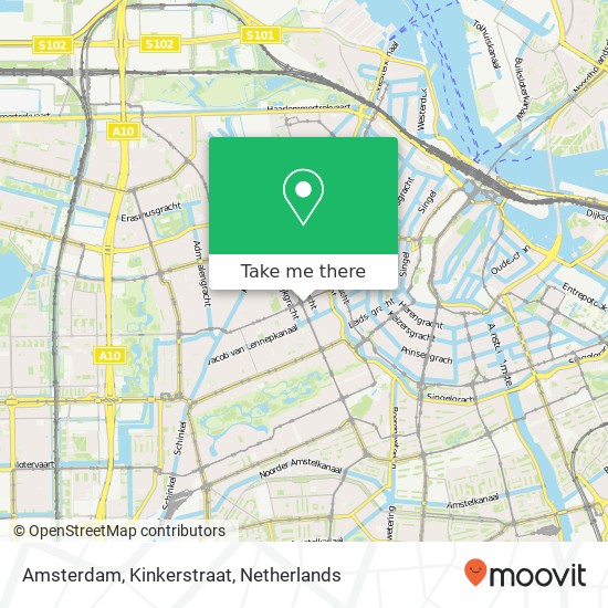 Amsterdam, Kinkerstraat map