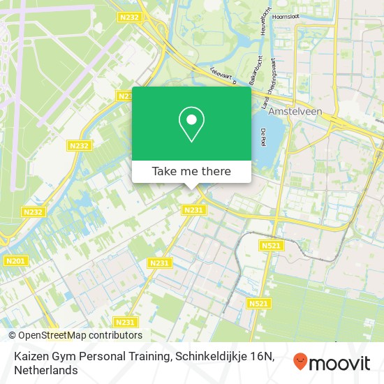 Kaizen Gym Personal Training, Schinkeldijkje 16N map
