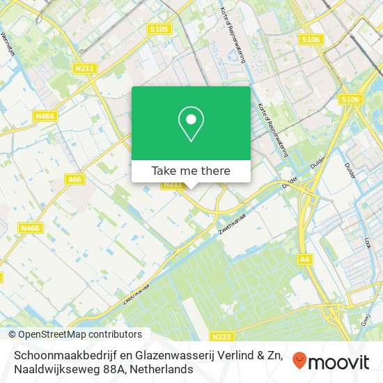 Schoonmaakbedrijf en Glazenwasserij Verlind & Zn, Naaldwijkseweg 88A Karte