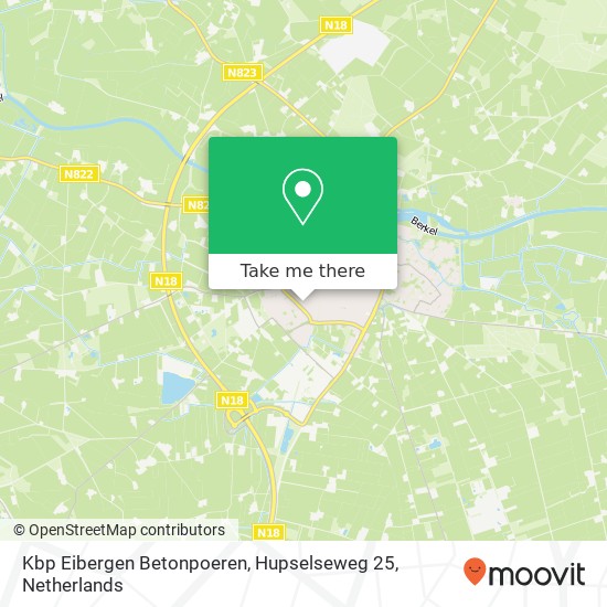 Kbp Eibergen Betonpoeren, Hupselseweg 25 map