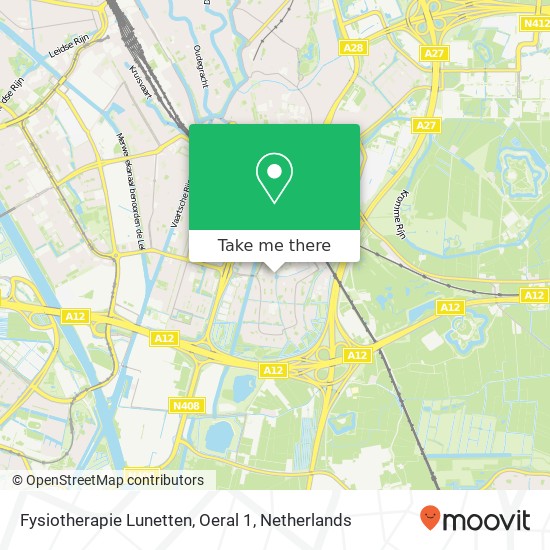 Fysiotherapie Lunetten, Oeral 1 map