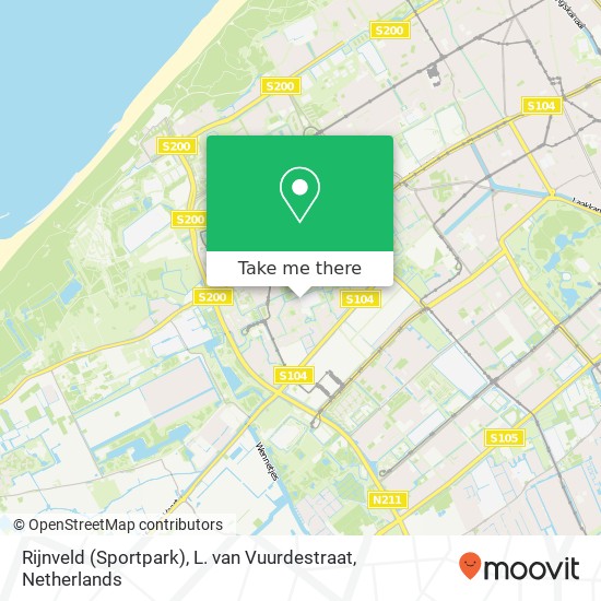 Rijnveld (Sportpark), L. van Vuurdestraat map