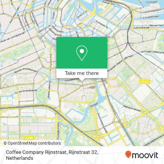 Coffee Company Rijnstraat, Rijnstraat 32 map