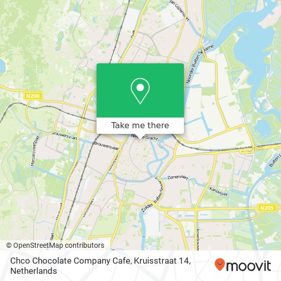 Chco Chocolate Company Cafe, Kruisstraat 14 map