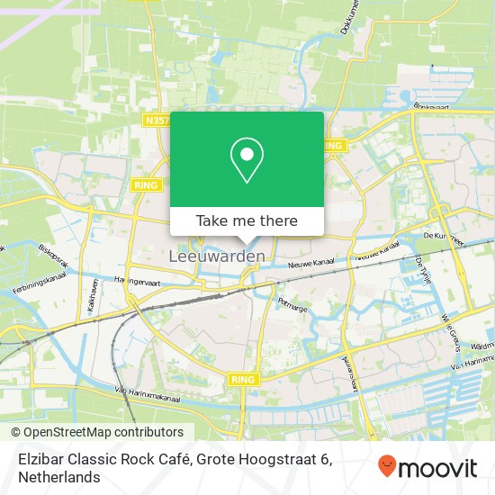 Elzibar Classic Rock Café, Grote Hoogstraat 6 Karte