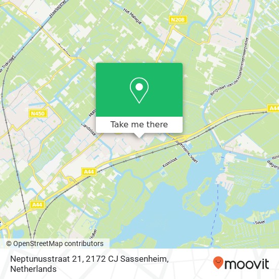 Neptunusstraat 21, 2172 CJ Sassenheim map