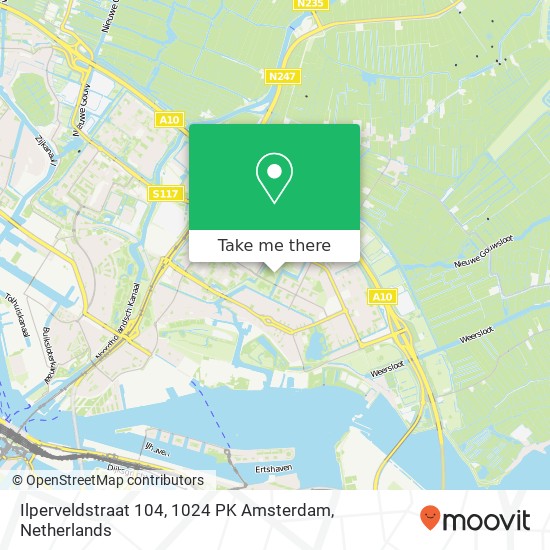 Ilperveldstraat 104, 1024 PK Amsterdam map