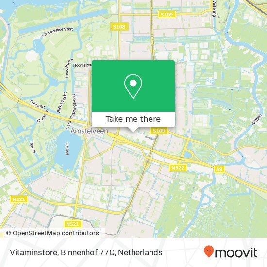 Vitaminstore, Binnenhof 77C Karte