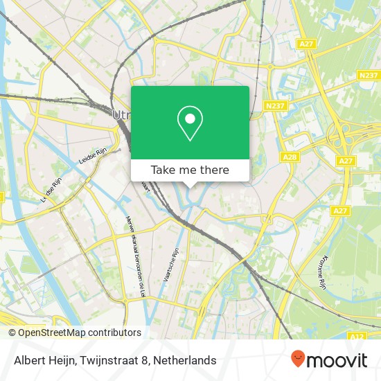 Albert Heijn, Twijnstraat 8 map