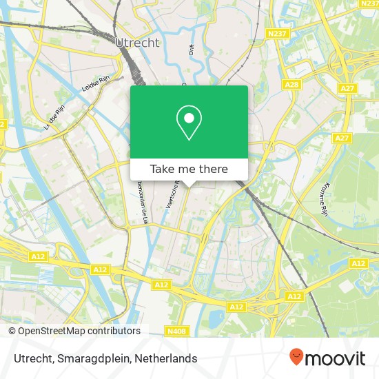 Utrecht, Smaragdplein map