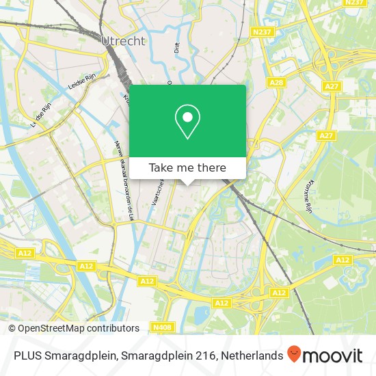 PLUS Smaragdplein, Smaragdplein 216 map