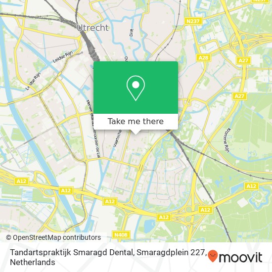 Tandartspraktijk Smaragd Dental, Smaragdplein 227 Karte