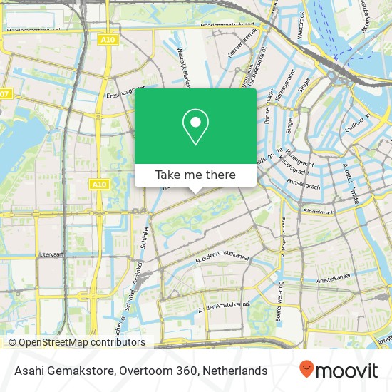 Asahi Gemakstore, Overtoom 360 map