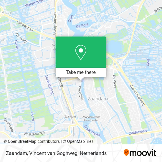 Zaandam, Vincent van Goghweg map