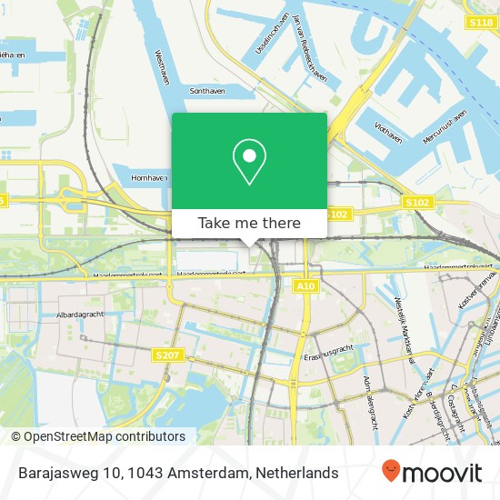 Barajasweg 10, 1043 Amsterdam map