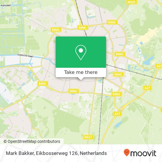Mark Bakker, Eikbosserweg 126 map