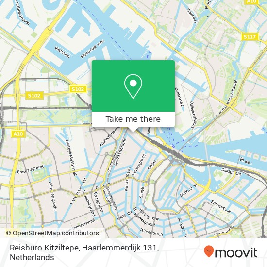 Reisburo Kitziltepe, Haarlemmerdijk 131 map