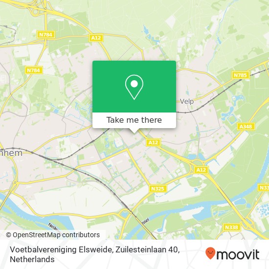 Voetbalvereniging Elsweide, Zuilesteinlaan 40 map