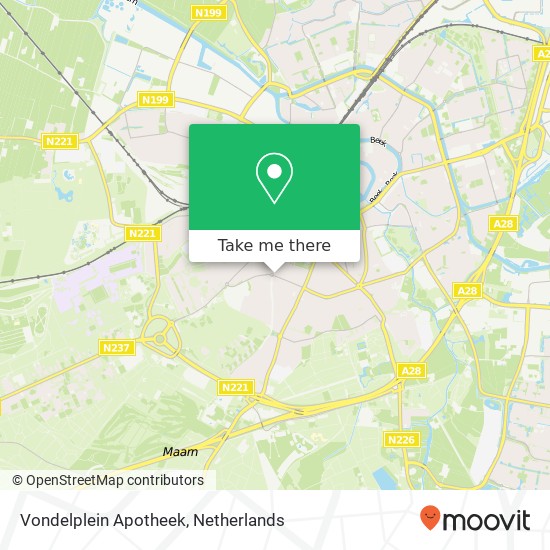 Vondelplein Apotheek map