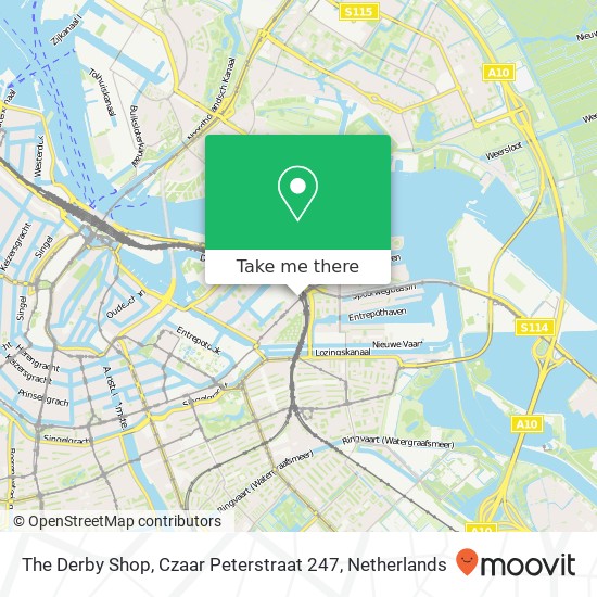 The Derby Shop, Czaar Peterstraat 247 map