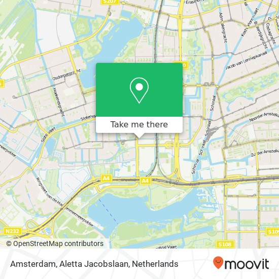 Amsterdam, Aletta Jacobslaan map
