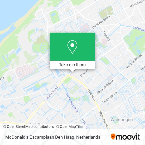 McDonald's Escamplaan Den Haag map