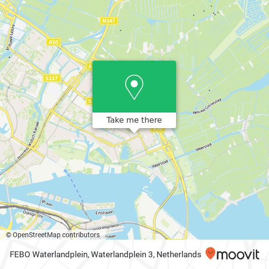 FEBO Waterlandplein, Waterlandplein 3 map